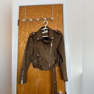 Zara Suede Biker Jacket
